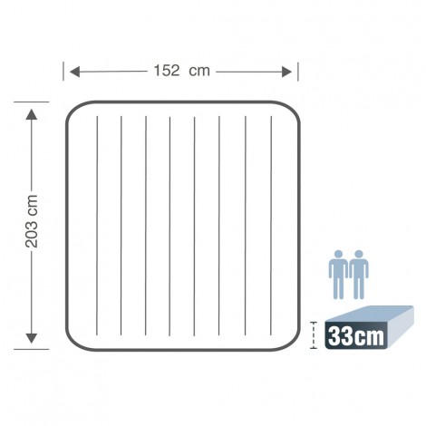 Colchão Insuflável 2 Lugares Fiber-tech Comfort-plush - INTEX